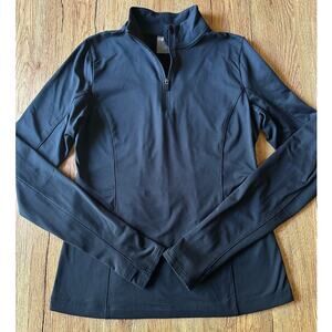 CALIA Black Quarter Zip Long Sleeve Workout Jacket Size Small